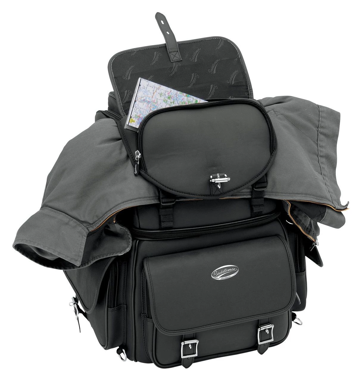 Saddlemen BR3400EX Combination Sissy Bar Bag 4 Saddlemen BR3400EX Combination Sissy Bar Bag - Image 4