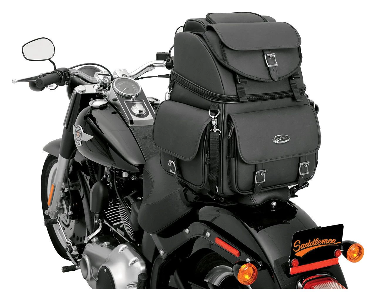 Saddlemen BR3400EX Combination Sissy Bar Bag 1 Saddlemen BR3400EX Combination Sissy Bar Bag