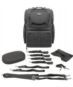 Saddlemen BR3400 Tactical Sissy Bar Bag -Saddlemen Sales Store saddlemen br3400 tactical sissy bar bag black 4