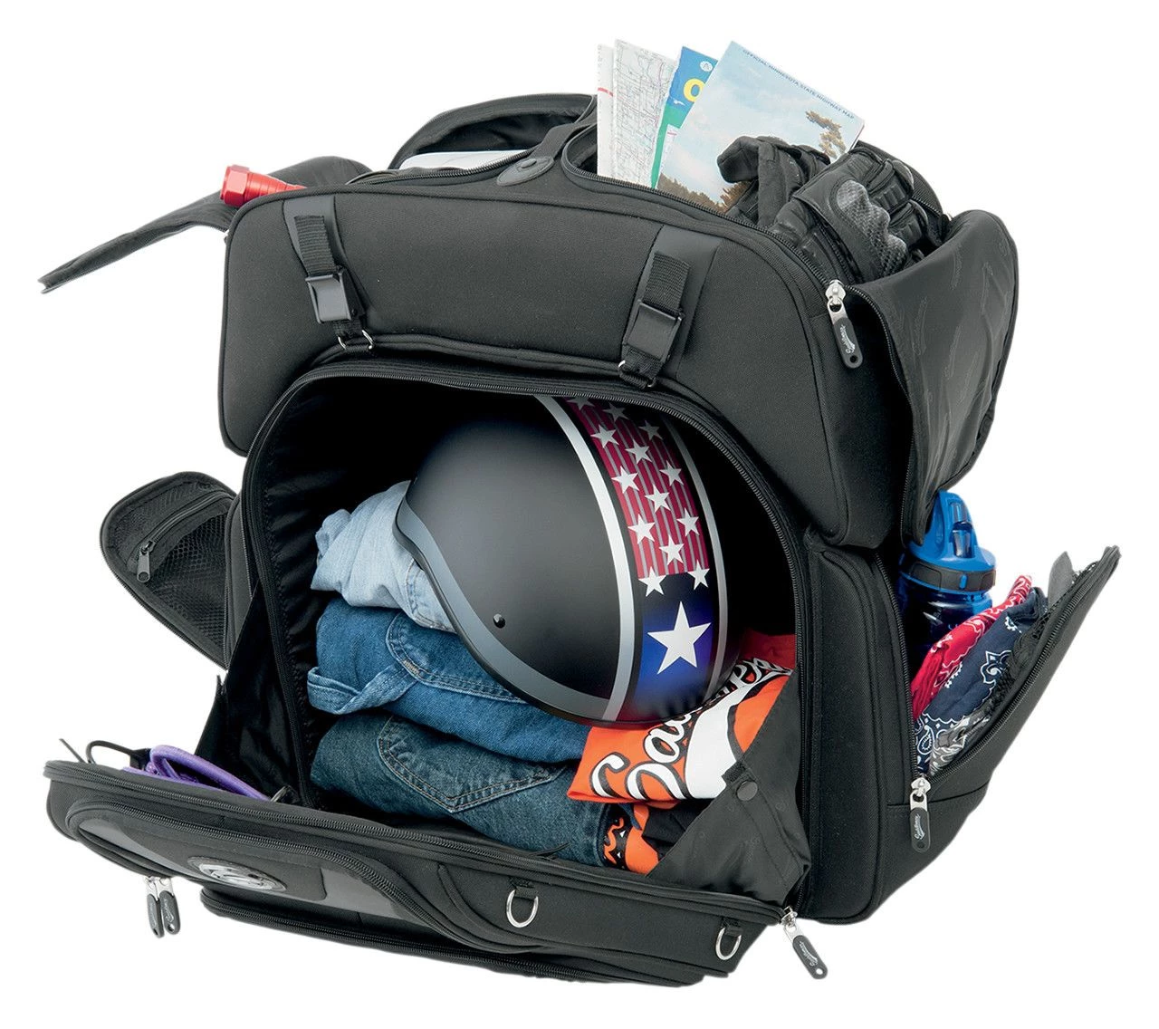 Saddlemen FBT3600 Sport Sissy Bar Combo Bag 2 Saddlemen FBT3600 Sport Sissy Bar Combo Bag - Image 2