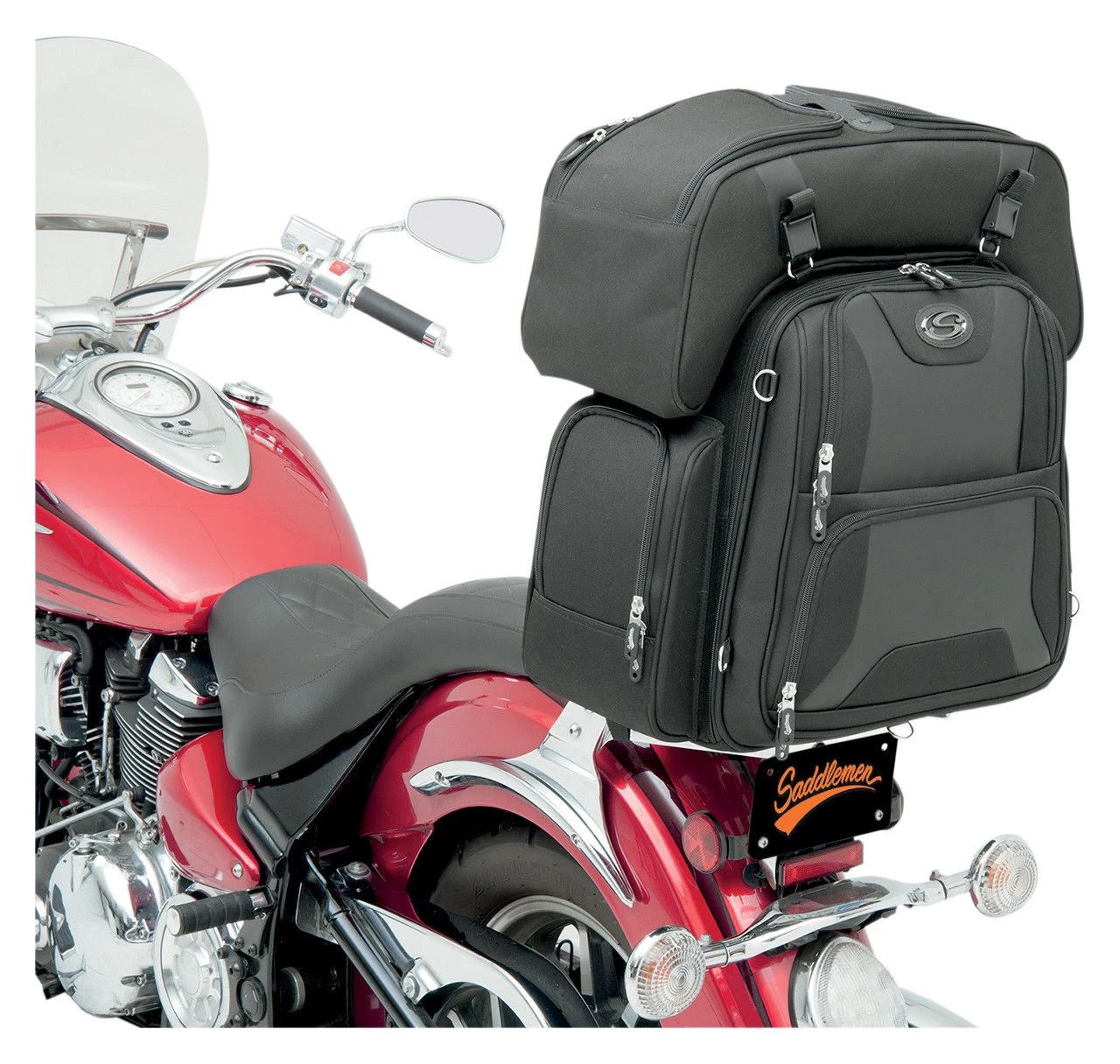 Saddlemen FBT3600 Sport Sissy Bar Combo Bag 4 Saddlemen FBT3600 Sport Sissy Bar Combo Bag - Image 4