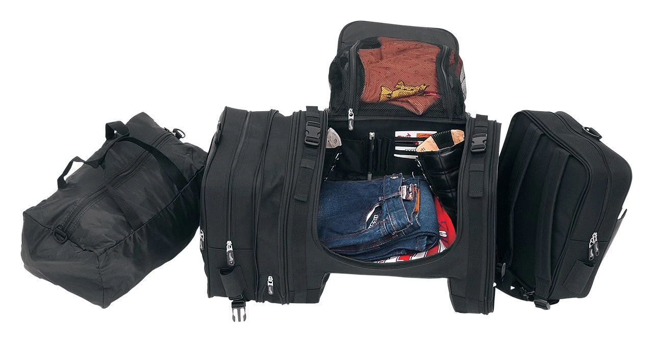 Saddlemen TS3200DE Deluxe Cruiser Tail Bag 2 Saddlemen TS3200DE Deluxe Cruiser Tail Bag - Image 2